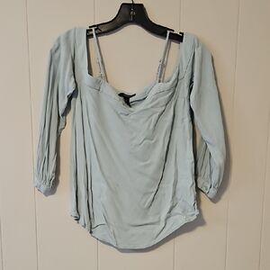 Forever 21 Light Blue Blouse